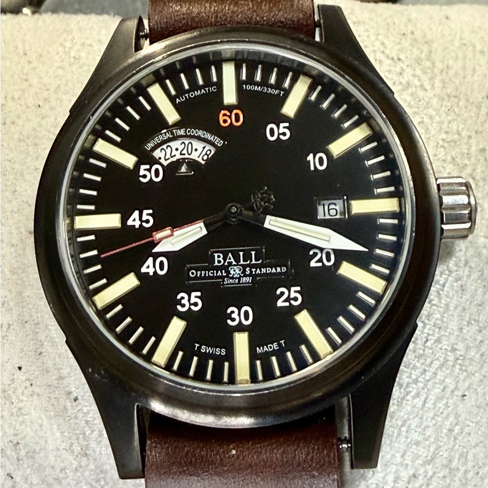 Ball Fireman Night Train Hr/Date Automatic Classic Sport Mens Watch